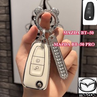 Mazda BT-50/BT-50 pro Remote Car key cover keychain key holder Anti-lost number plate