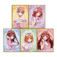 五等分的花嫁 色紙 一set 一花 二乃 三玖 四葉 五月