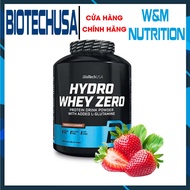 BiotechUSA Hydro Whey Zero – Strawberry Whey Hydrolyzed 4lbs, 82 Servings, Supports Muscle Recovery