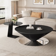 Small Apartment Coffee Table UFO Conical Living Room Household Italian Combination Suspended Slate T