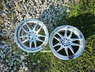 New Car Sport Rim WORK EMOTION CP2 Wheels 17x8J 8x100/114.3 10x100/114.3 ET35 Silver Machine Face - 