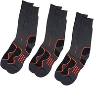 Explorer Extreme Impact Wool / Cotton Crew Socks (3 pack), Charcoal Marle, Large