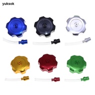 [yuksok] Gas Fuel Tank Caps Aluminum Dirt Bike Accessories Vent Valve Cover for ATV Dirt Bike Univer