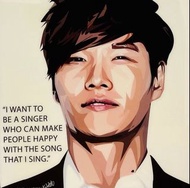 KIM JONG KOOK 金鐘國 - Keetatat Famous Popart - THAILAND - 泰國 - 掛畫 - 現貨📦Perfect Gift 🎁 ⭐️ S Size