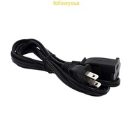 fol US 2-Prong Male Female Power Cable US Outlet Power Extension Cord Cable 2-Prong