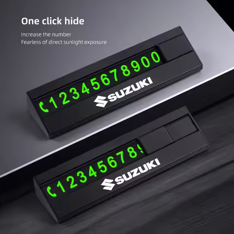 Car Parking Phone Number Plate Holder Car Interior Accessories For Suzuki Jimny Samurai Vitara Swift