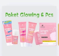 Emina 1 Paket Full Lengkap Skincare 1 Paket BPOM Paket Emina Bright Stuff 6 pcs Glowing / ( Face Ser