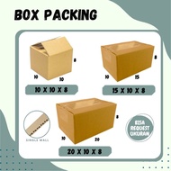Packing Box 30x10x8 / 25x10x8 / 22x10x8 / 20x10x8 / 15x10x8 / 10x10x8 Box A1 Cardboard Packaging Box