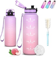 Water Bottle 1 5 Litre Sports Water Bottle, Easy to Clean, Leak-Proof Water Bottle with Motivational