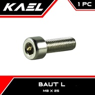 1 PC Bolt L M8 X 25 Key 5 L6 8 x 25 K 5 P Pitch 1.2 Bolt Bolt