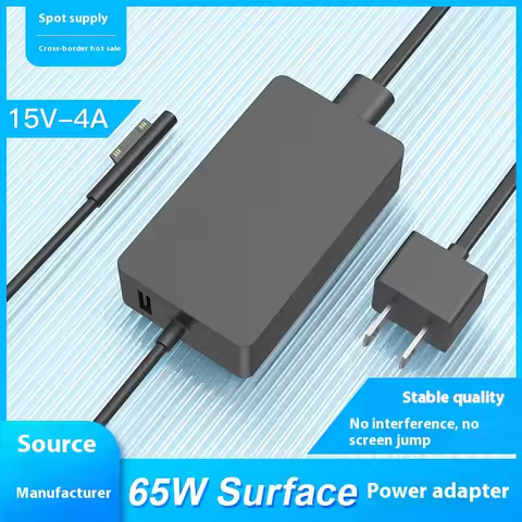 65W Surface Pro Charger for Microsoft Surface Pro 9, 8, 7+, 7, 6, 5, 4, 3, X, Windows Surface Laptop