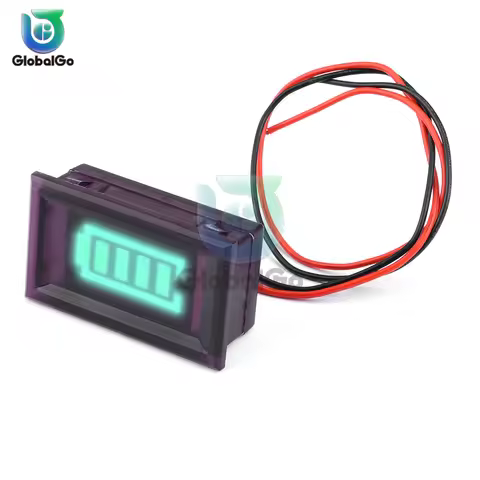 4S 8S 10S 13S 12V 24V 36V 48V Lithium Battery Capacity Indicator Display w/ Shell Percentage Battery