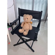Made Solid Wood Fixed Folding Chair Makeup Chair New Outdoor Company Leisure Chair Director Chair Ex