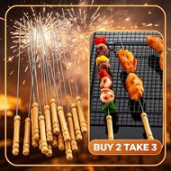 32cm Corn Potato Grilling Stick Daily Farm Food Outdoor BBQ Skewer