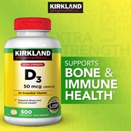 Kirkland Signature Extra Strength D3 50 mcg 600 Softgels