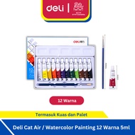 Deli Watercolor / Watercolor Painting 12 Colors - 73859