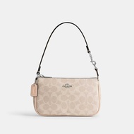 Coach CW426 Nolita 19 In Signature Canvas (SVPWH) กระเป๋าคล้องมือผู้หญิง สี Sv/Sand/Taupe Sv/Sand/Ta