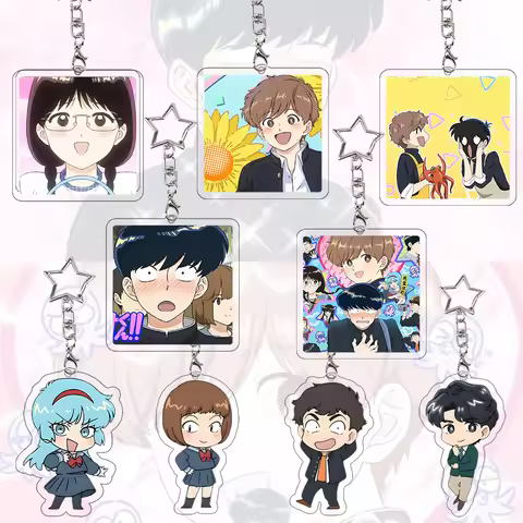 Ganbare Nakamura-kun Acrylic Keychain Exquisite Student Anime Cartoon Characters Keyring Bag Accesso
