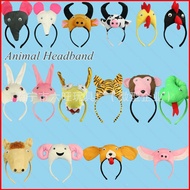 hj7 Halloween Headband Headdress Cute Animal Snake Cow Tiger Horse Photo Props Live Birthday Headdre