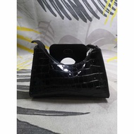 Patent Leather Baguette Bag