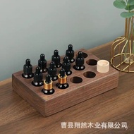 Lipstick Walnut Essential Oil Base Essential Oil Storage Box Essential Oil Wooden Multi-Grid Storage