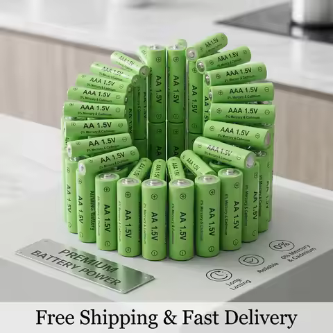 High Capacity 1.5V AA AAA Alkaline Battery 3000-3800mAh Rechargeable Alkaline Battery for Flashlight