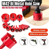 M42 Hole Saw 16MM-150MM Bi-Metal Saw Tip Drill Bit Hole Cutter for Wood Metal Alloy with Hexagon Arb