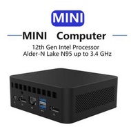 MINI PC  第13代N95/N100迷你4K辦公游戲影院便攜 miniPC臺式電腦