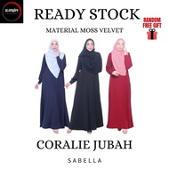 READY STOCK CORALIE JUBAH TANPA GOSOK SABELLA