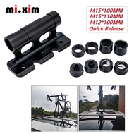 Bike Car Roof Mount Bicycle Fork Mount Rack Thru Axle or QR Carrier Holder quick release M12x100mm, M15x100mm，M15x110mm