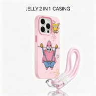 HP Cute Spongebob Girls Colorful Casing Oppo Reno 15F 15hp Pro Max A6T Pro 5G A6X 14F A3X A5 Pro A5I