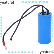 YNATURAL CD60 Capacitor, 250V AC Wire Lead AC Motor Capacitor, Durable Round Shape 75uf Running Capa