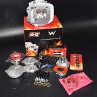 ฝาสูบ 4วาล์วRG เวฟ125 ขนาด22/25 19/22 พร้อมอุปกรณ์ครบชุด