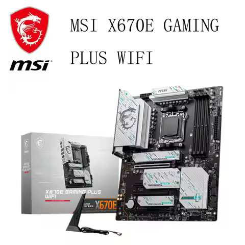 MSI Mainboard X670E GAMING PLUS WIFI DDR5 Motherboard Support CPU 7950X3D/7900X3D/7800X3D (AMD X670E