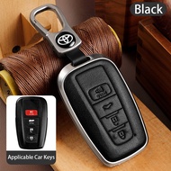 For Toyota Camry Corolla Cross GR Sport CHR Altis Keyless Key Case Cover Cowhide Key Holder Accessor