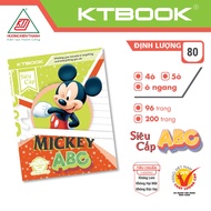 Package Of 5 Student Books 200 Pages 5 Cells DL 80 gsm Super High Quality ABC KTBOOK White Paper Without Smudging