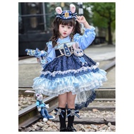 ZOOTOPIA JUDY Long tail BIRTHDAY DRESS CHILDREN'S PARTY DRESS COSTUME JUDY COSPLAY