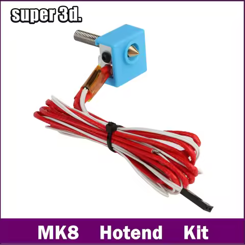 3D Printer MK8 Hotend Kit 12V 24V 40W Assembled Kit J-Head Extruder 0.4mm Nozzle 1.75mm Filament For