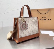 訂購/包順豐 美國  Coach Field Tote Satchel In Signature Bag 山茶花 真皮 手袋 斜孭袋