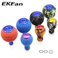 [In Stock] EKFan EVA 40mm for daiwa Shimano, for 8000-10000 fishing handle knob, suitable series spinning wheels EKFan For daiwa Shimano Aluminum Alloy Fishing Reel Handle For DAIWA Fishing Accessory DIY Fishing gear