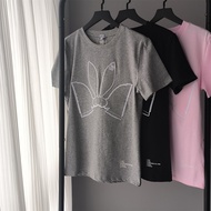 High-Definition Version Loewe Spring And Summer New Embroidered Rabbit Logo Short-Sleeved Female Rabbit Year Limited T-Shirt Couples