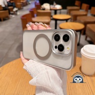 Simple Magnetic Clear Phone Case For Realme C65 C63 13 12 11 10 Pro Plus 12X 10T 9 5G 8 8s 7 5G 2 U1