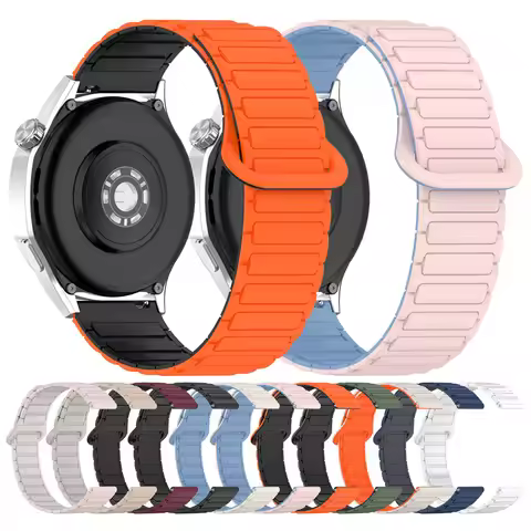 20MM 22MM Silicone Watchband For Samsung Galaxy Watch 4 5 6 7 FE / watch 3 45MM Strap Watch Band Rep