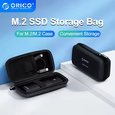 ORICO M2 SSD Case Storage Case SSD Enclosure Bag for External M.2 Case/M.2 SSD /USB Cable /U Disk La
