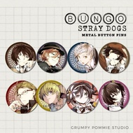 Bungo Stray Dogs / BSD 2.25 inches / Character Tin Badge / Metal Button Pin [UNOFFICIAL/FANMADE]