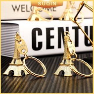 Vintage Mini Eiffel Tower Metal Keychain, Car and Motorcycle Keychain