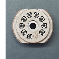 D10 BELTON VT9-PT 9-pin lamp base mounted on PCB for 12AX7 6DJ8 EL84 lamp (01 piece)