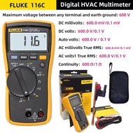 100% ต้นฉบับมัลติมิเตอร์แบบดิจิทัล Fluke 115C/116C/117Cไม่ต้องสัมผัส Ac/dc Millvแรงดันไฟฟ้ากระแสความ