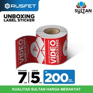 Unboxing video sticker unboxing video label unboxing sticker roll 7x5cm