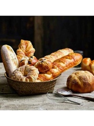 1入組假造麵包模型 法國棍/法國麵包/吐司 模擬食物櫥櫃展示裝飾用品 面包店櫥窗陳列